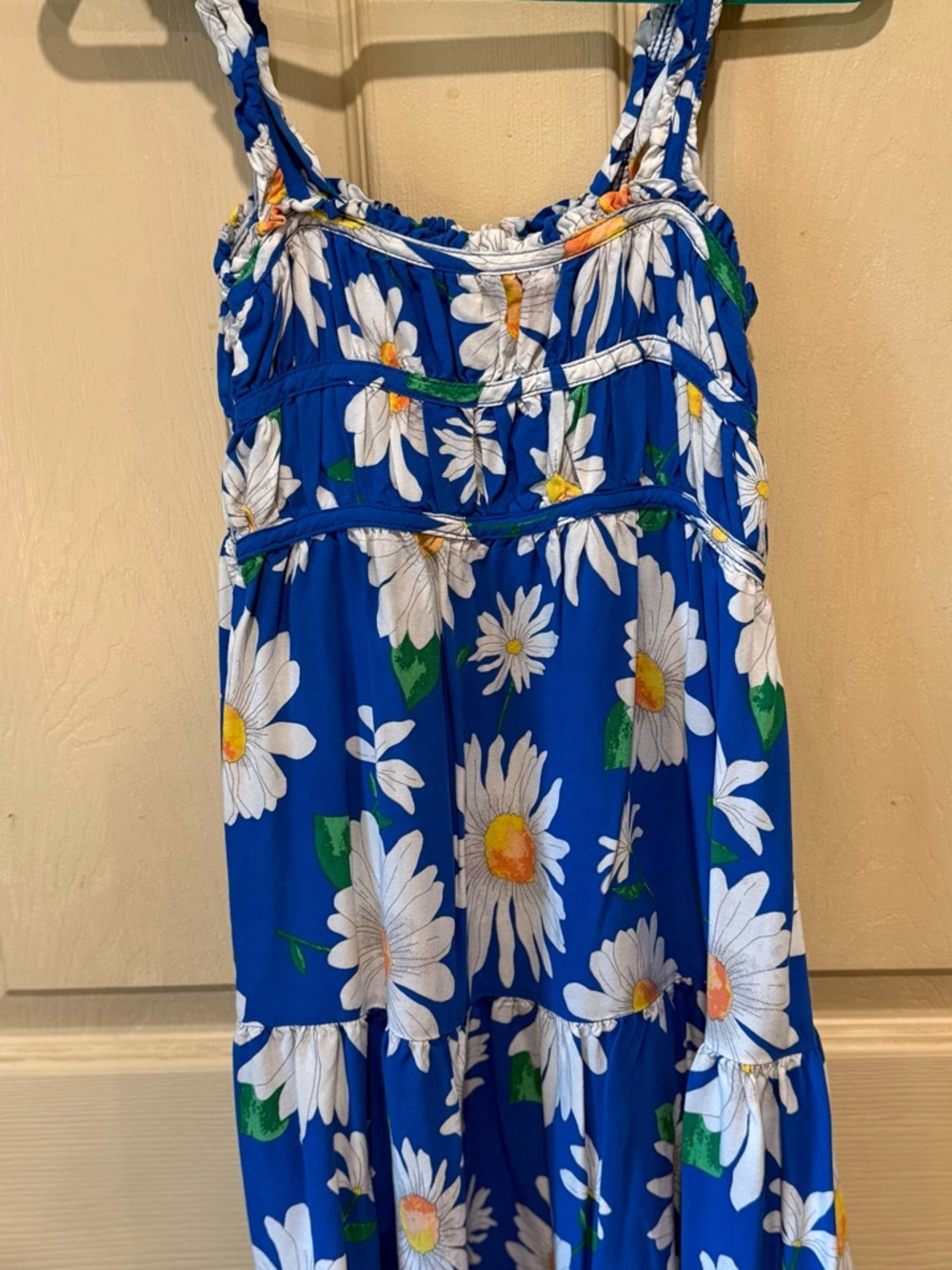 Blue Daisy Print Sundress